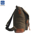 wholesale custom logo durable vintage canvas backpack for men